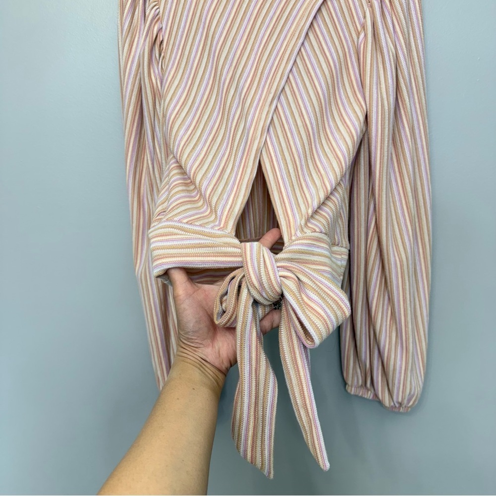 FREE PEOPLE Orchid Rain Autumn Nights Back Wrap Top size Small NEW with TAG - Picture 8 of 15
